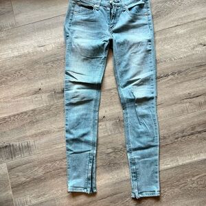 Rag&Bone zipper capri jeans